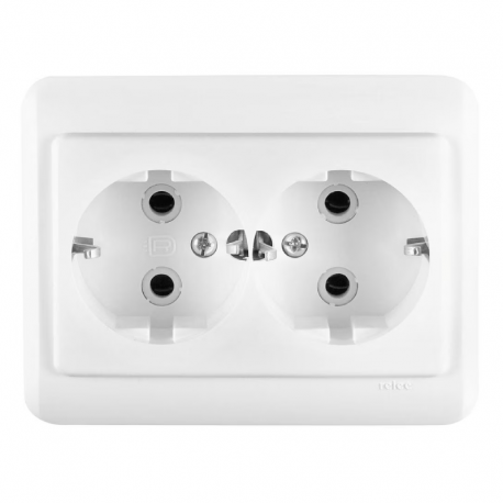 PRIZA DUBLA CERAMICA ST CP RELEE 16 A 15252