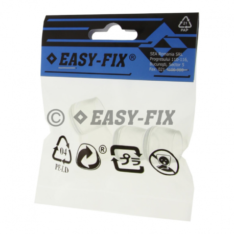 PROTECTIE PENTRU PICIOR METALIC SCAUN 16 MM TRANSPARENT 4 BUC/PUNGA 21651