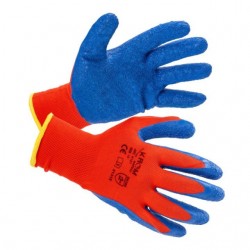 Mănuși protecție latex roșu/albastru M9