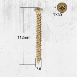 SURUB MONTAJ FERESTRE 7.5X112MM 100/SET