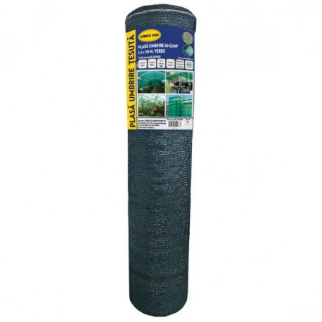 PLASA UMBRIRE 80 G/MP 2.0 x 50 M VERDE (100mp)