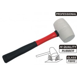 CIOCAN CAUCIUC ALB COADA FIBRA STICLA 0.45 KG