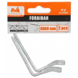 Foraibar D 6mm L 60mm 2 buc