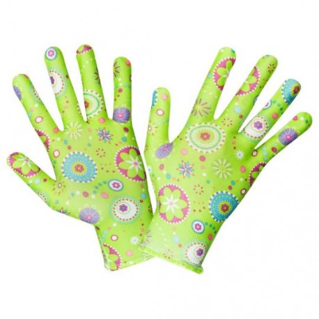 MANUSI GRADINA MOTIV FLORAL VERDE/ALBASTRU